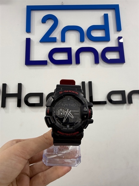 Đồng hồ Casio G-Shock GA-400 HR - Màu đỏ đen - Ngoại hình 97% - trầy xước - dây đeo tróc - Body