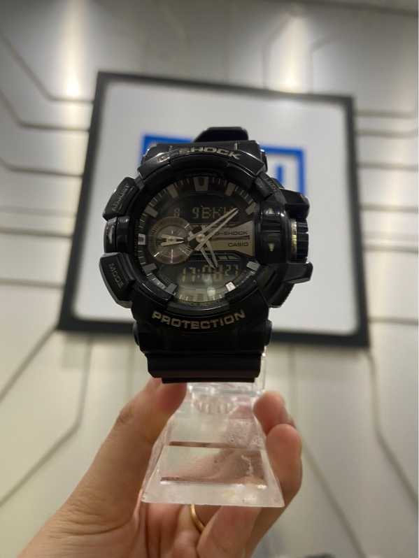 Đồng hồ Casio G-Shock GA-400GB-1ADR - 51mm - Màu đen - Ngoại hình: 97% - Mặt kính xước - Body