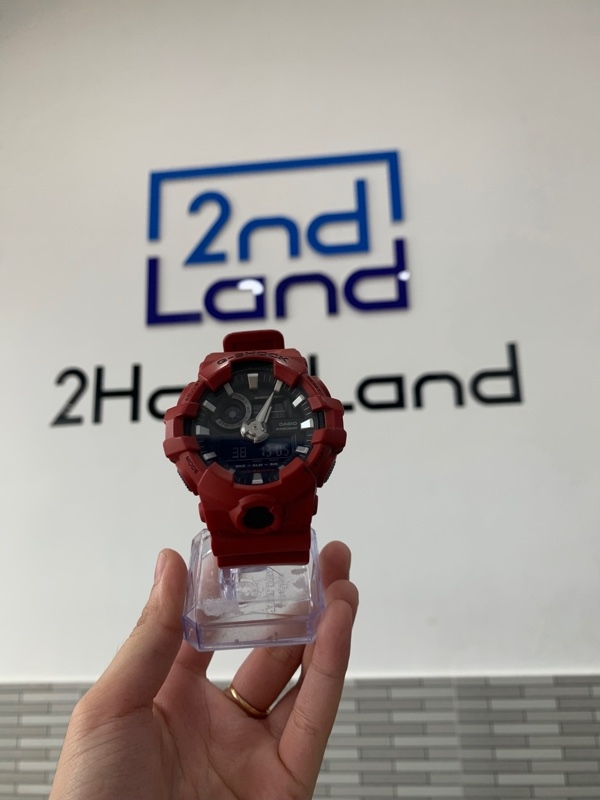 Đồng hồ Casio G-Shock GA-700 - Màu đỏ - Ngoại hình: 97% - Mặt trầy - Body