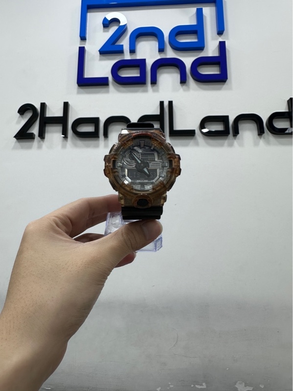 Đồng hồ Casio G-Shock GA-700SKC Trong suốt - 53.4mm - Ngoại hình 97% - Bị ố oxy hoá lõi bên trong - Body