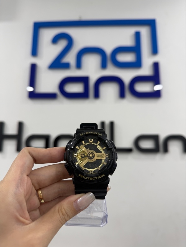 Đồng hồ casio G-shock GA110GB - Màu đen vàng - Ngoại hình 97% - Kính trầy - Body