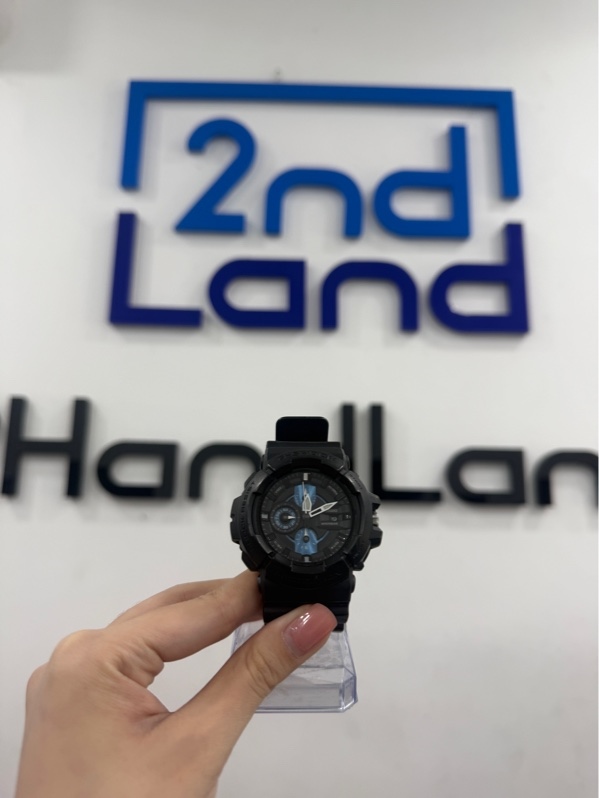 Đồng hồ Casio G-Shock GAC-100-1A2 - Màu đen - Ngoại hình 96.5% - Đồng hồ trầy , sờn , nứt , xuống màu , mặt đồng hồ trầy , tróc - Body