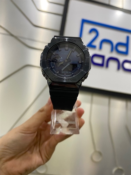 Đồng hồ Casio G-Shock GM2100N-2A - 44mm - Màu xanh dương - Ngoại hình: 98% - Trầy khung nhẹ - Body