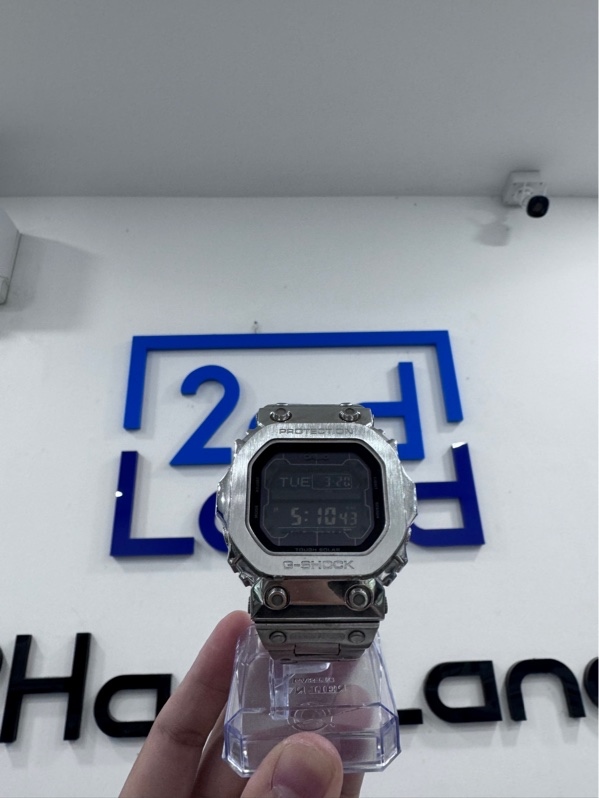 Đồng hồ Casio G-Shock GX-56BB-1 - Độ vỏ kim loại - Màu bạc - Ngoại hình 97% - Viền trầy xước, dây xước - Body