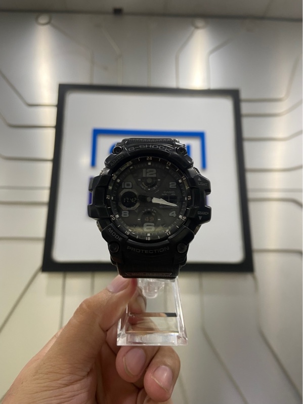 Đồng hồ Casio G-Shock Mudmaster GSG-100-1A - 55mm - Màu đen - Ngoại hình: 97% - Kính xước vài đường ngắn , thân xước bạc màu nhẹ - Body
