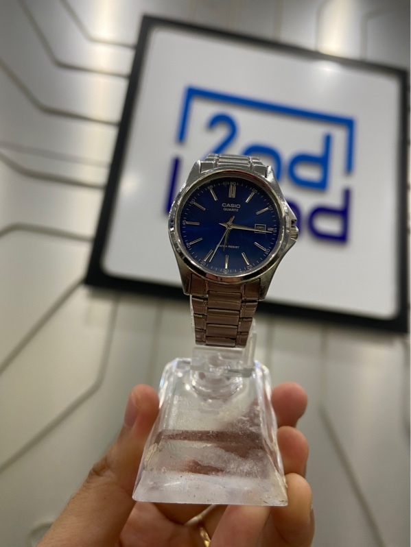 Đồng hồ Casio LTP-1183 - Size 29mm - Màu bạc mặt xanh - Ngoại hình: 98% - Body