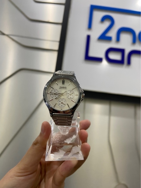 Đồng hồ Casio LTP-V300D - Màu bạc - Ngoại hình: 98% - Body