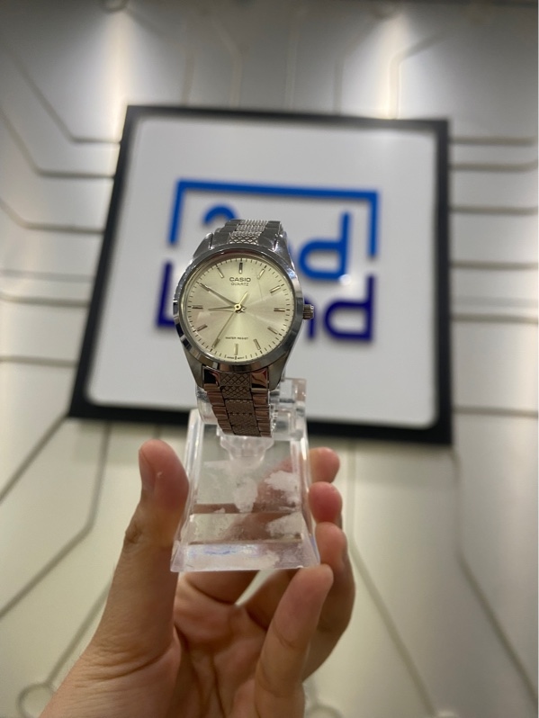 Đồng hồ Casio MTP-1274D-7A - Màu bạc - Ngoại hình: 97% - Kính xước - Kèm Box