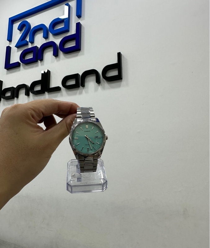 Đồng hồ Casio MTP-1302D-2A2JF - 38.5mm - Màu bạc - Ngoại hình 97% - Kèm box