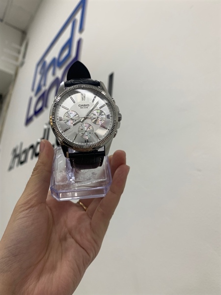 Đồng hồ Casio MTP-1375 - Màu bạc - Ngoại hình: 98% - Box