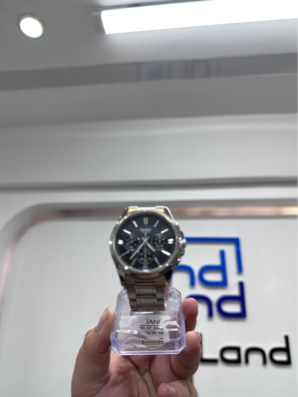 Đồng hồ Casio MTP-1375D-1AVDF - 42mm - Màu bạc - Ngoại hình 97.5% - Kèm box
