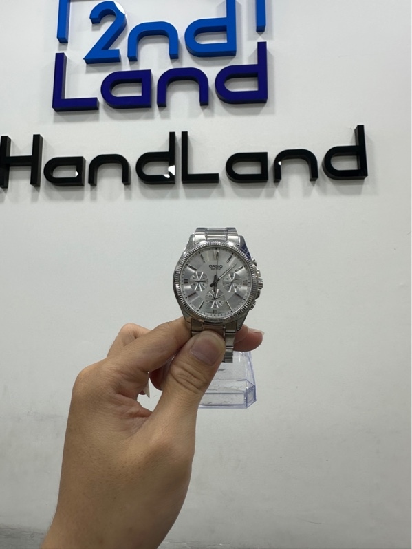 Đồng hồ CASIO MTP-1375D-7A - 42mm - Màu bạc - Ngoại hình 97% - Kèm box