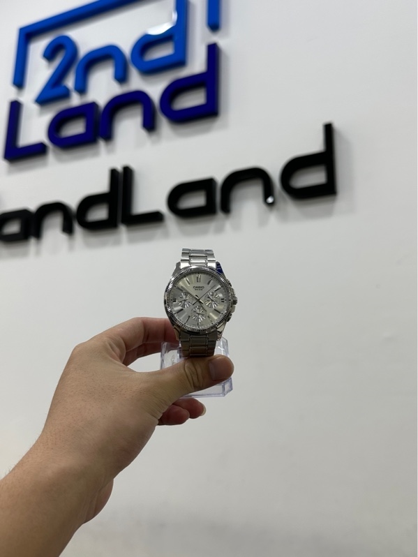Đồng hồ Casio MTP-1375D-7AVDF - 42mm - Màu bạc - Ngoại hình 97.5% - Kèm box + Mắt dây