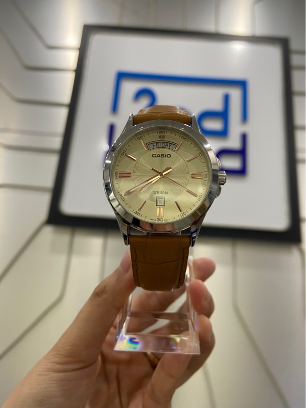 Đồng hồ Casio MTP-1381L-9AVDF - 40mm - Màu bạc - Ngoại hình: 97.5% - Body