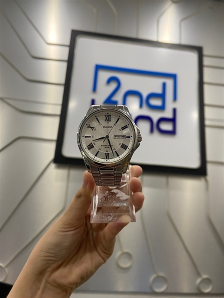 Đồng hồ Casio MTP 1384 - Màu bạc - Ngoại hình: 98% - Body