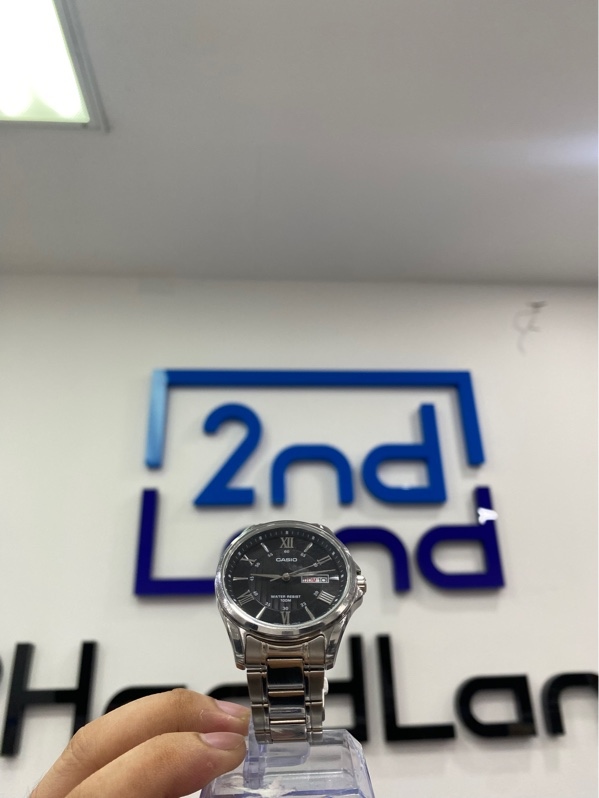 Đồng hồ Casio MTP-1384D-1AVDF - Màu bạc - Ngoại hình: 97.5% - Viền trầy - Kèm Box - Dây nối