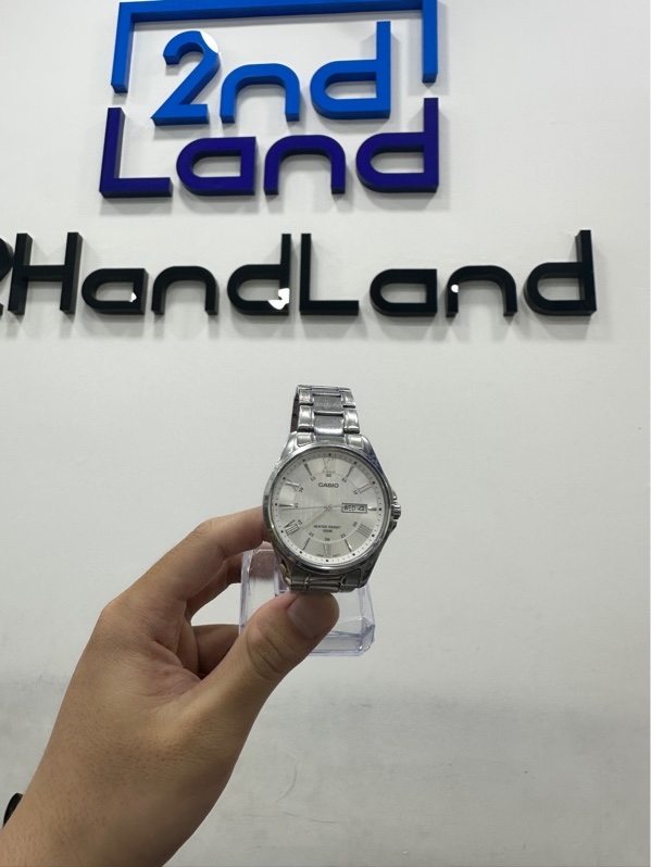 Đồng hồ Casio MTP - 1384D - 41mm - Màu bạc - Ngoại hình 97% - Fullbox