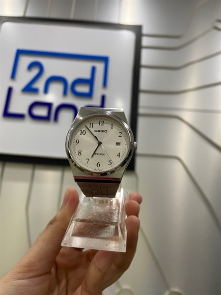 Đồng hồ Casio MTP-B145 - 35mm - Màu bạc - Ngoại hình: 98% - Kèm Box 1