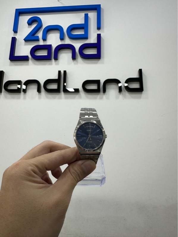 Đồng hồ Casio MTP-B146D-2AVDF - 35mm - Màu bạc - Ngoại hình 98% - Kèm box + Mắt dây