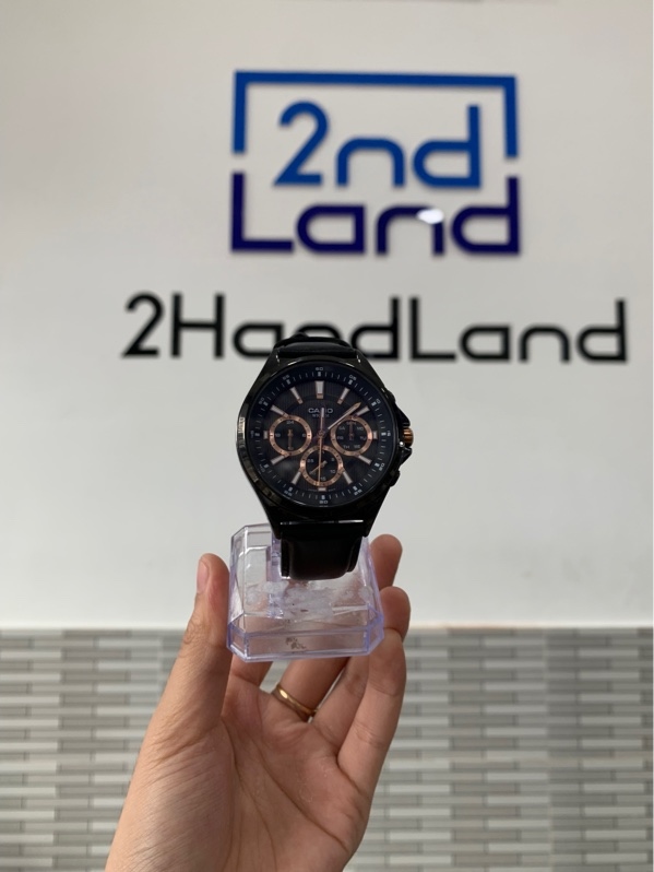 Đồng hồ Casio MTP E303 - Màu đen - Ngoại hình: 98% - Box