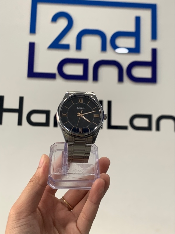 Đồng hồ Casio mtp-v005 - Màu bạc - Ngoại hình: 98% - Box, kèm mắt nối