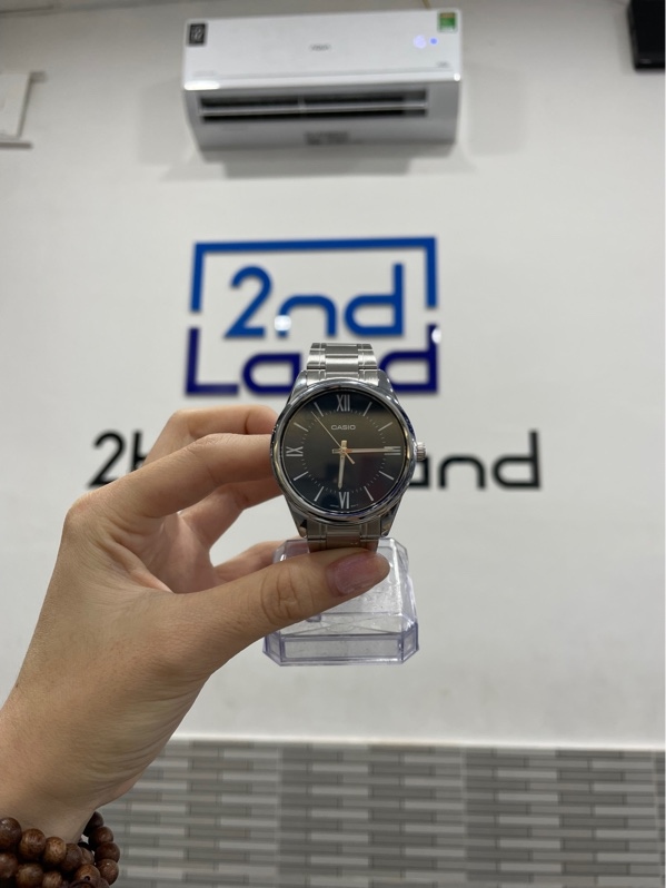 Đồng hồ Casio MTP V005 - Màu xanh - Ngoại hình: 98% - Body