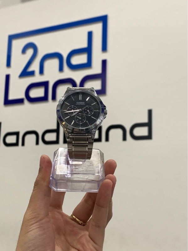 Đồng hồ Casio MTP -v300 - Màu bạc - Ngoại hình: 98% - Fullbox + mắc nối
