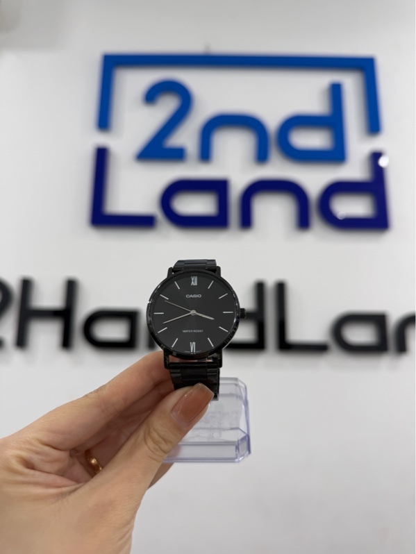 Đồng hồ Casio MTP-VT01B-1B - Màu đen - Ngoại hình 97% - Kính trầy nhiều - Body