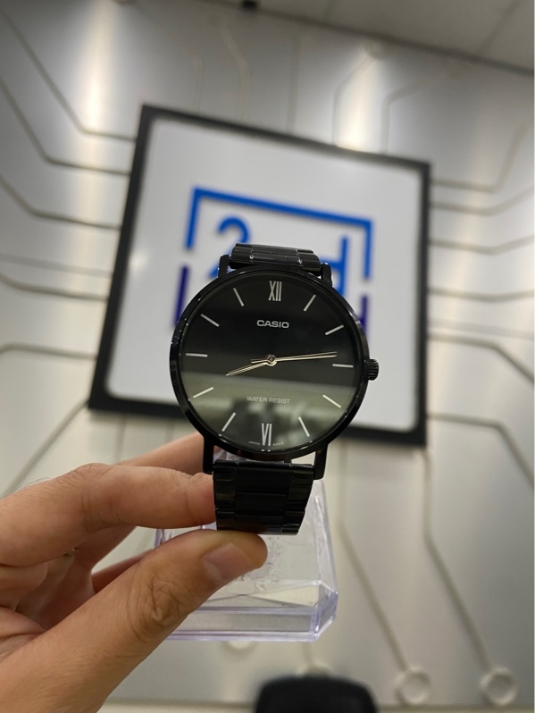 Đồng Hồ Casio MTP-VT01B-1BUDF - 40mm - Màu đen - Ngoại hình: 97.5% - Kèm Box + 2 mắt dây