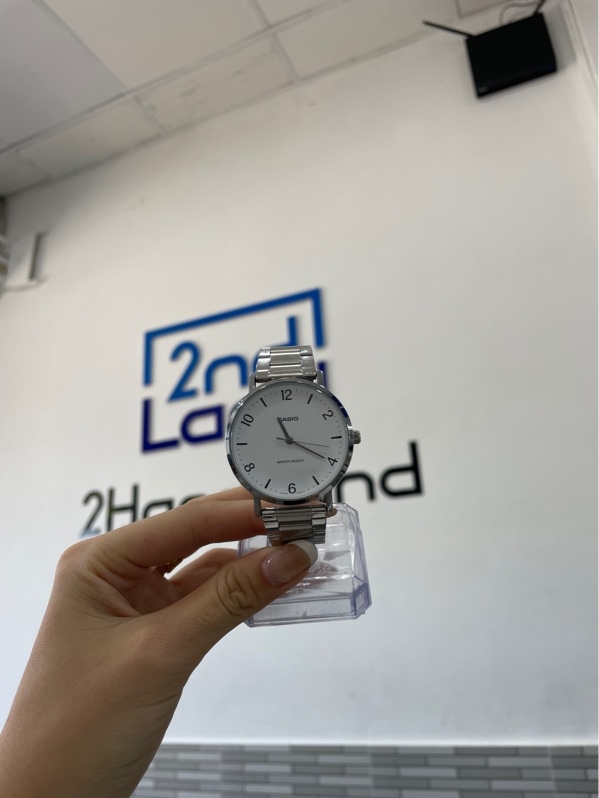 Đồng hồ Casio MTP-VT03D - 40mm - Màu trắng - Ngoại hình: 98% - Box + mắt nối