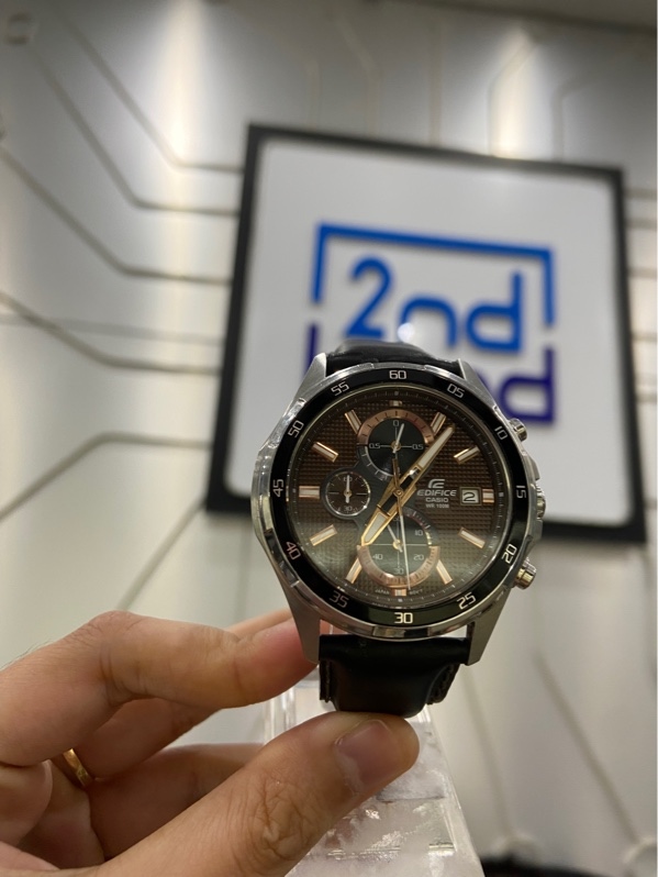 Đồng Hồ Casio Nam Edifice EFR-531L-5AVUDF - Size 42mm - Màu bạc - Ngoại hình: 98% - Body