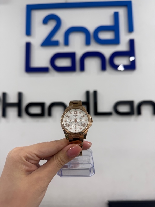Đồng hồ Casio Sheen - model SHE-3806 - Màu vàng hồng - Ngoại hình 98% - Xước nhẹ - Kèm box , mắt dây phụ