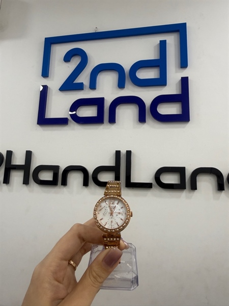 Đồng hồ Casio Sheen SHE-3043PG-7AUDR - Màu vàng đồng - Ngoại hình 97% - Kính xước nhẹ , mặt dưới trầy - Body