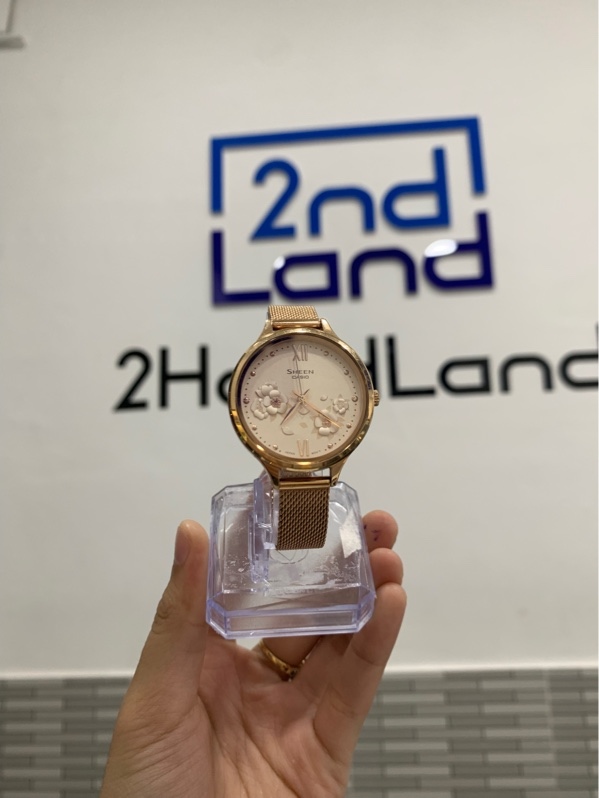 Đồng hồ Casio Sheen SHE-4551 - Màu vàng - Ngoại hình: 98% - Body