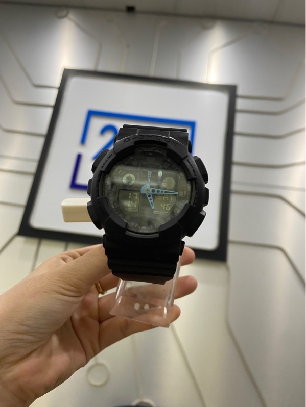 Đồng hồ Casio Shock GA-100C-8ADR - Màu đen - Ngoại hình: 97.5% - Mất tiếng - Body