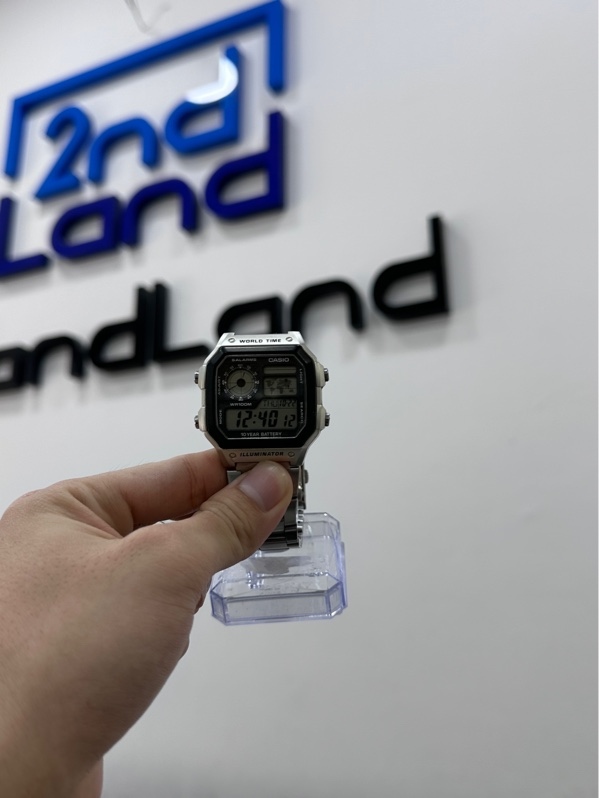Đồng hồ CASIO Timeless 45 x 42.1 mm Nam AE-1200WHD-1AVDF - Màu bạc - Ngoại hình 97% - Body