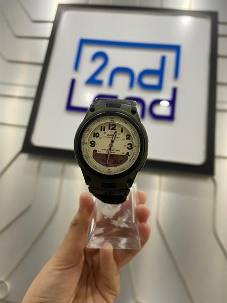 Đồng hồ Casio Vintage AW-80V-3BVDF /40mm - Màu xanh camo - Ngoại hình: 98% - Kèm Box