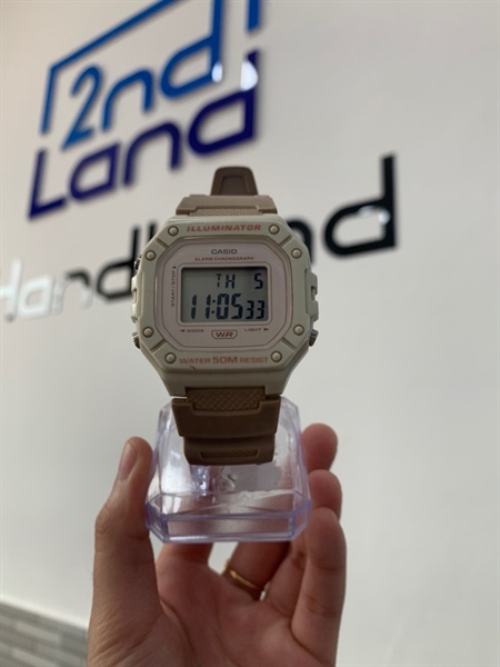 Đồng hồ Casio W-218H - Màu hồng - Ngoại hình: 98% - Body