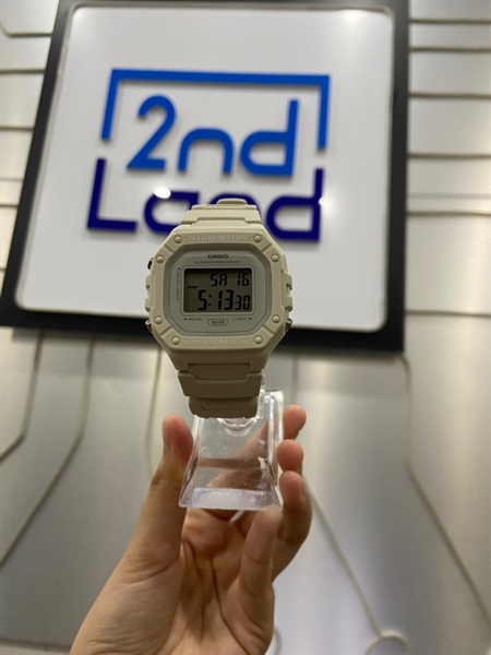 Đồng hồ Casio W-218HC-8A - Màu trắng - Ngoại hình: 98% - FullBox - Ngày mua 05/2023 còn bảo hành