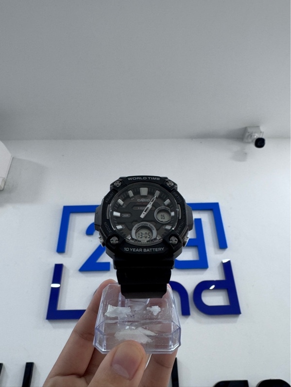 Đồng hồ Casio World Time –AEQ-120W-1AV - Màu đen - Ngoại hình 97% - Viền mòn nhẹ - Body
