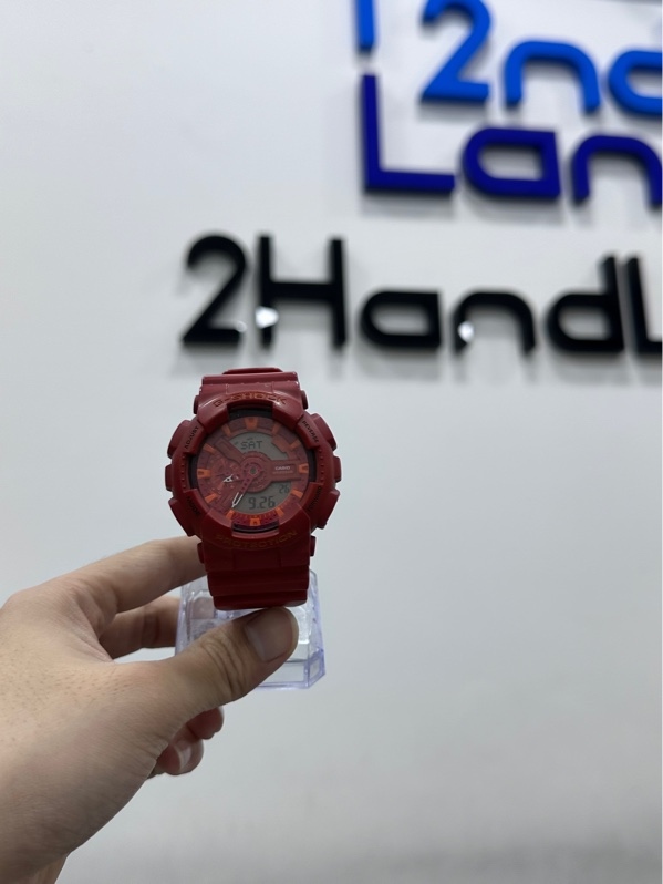 Đồng hồ Casio Wristwatch G-SHOCK GA-110AC-4AJA - 55,0 × 51,2 × 16,9 mm - Màu đỏ - Ngoại hình 97% - Body