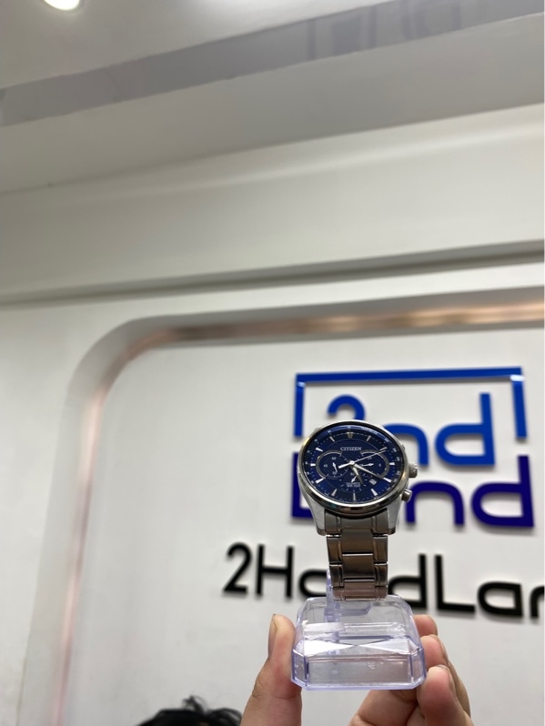 Đồng hồ Citizen AN8190-51L - 42mm - Mặt xanh dương - Ngoại hình 97% - Kính thay - Body