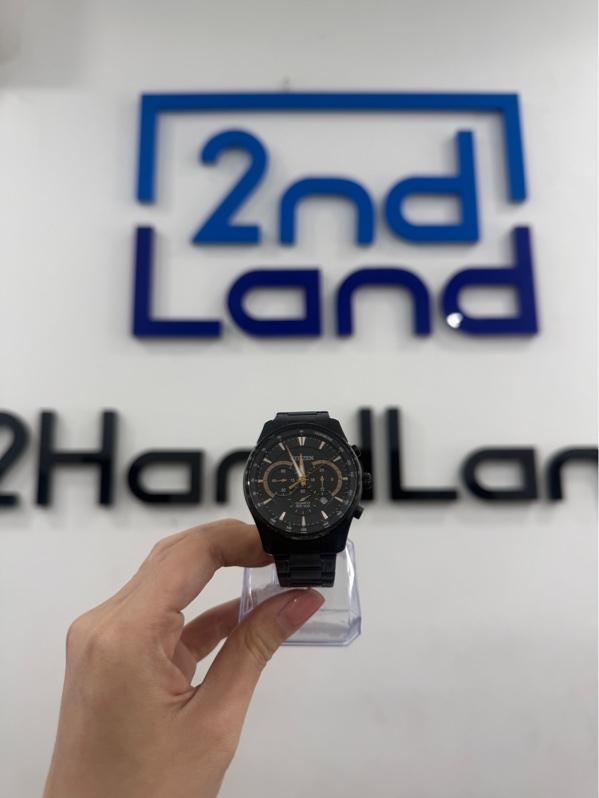 Đồng hồ Citizen AN8195-58E - Màu đen - Ngoại hình 97% - kính trầy, mẻ kính, lưng trầy, dây trầy - Kèm box , 4 mắt dây