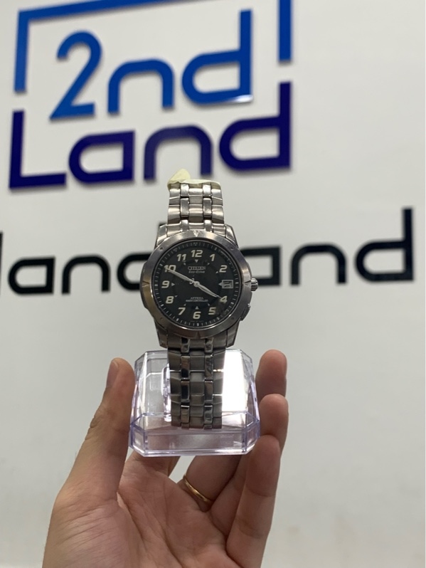 Đồng hồ Citizen attesa eco driver h119-t009425 - Màu bạc - Ngoại hình: 97% - Trầy body - Body