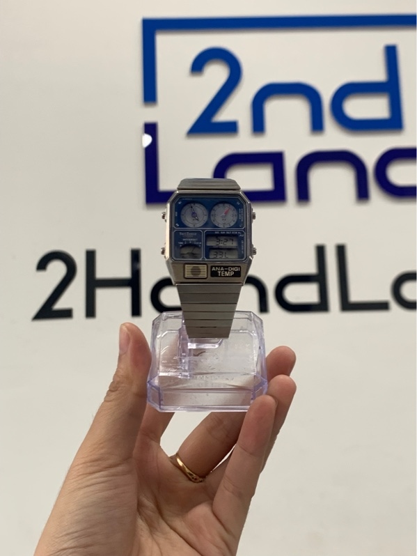 Đồng hồ Citizen - Digi temp limetid - Màu bạc - Ngoại hình: 97% - Trầy - Body