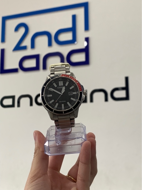 Đồng hồ Citizen eco-drive Aw1528-75e - Màu bạc - Ngoại hình: 97% - Trầy kính - Box