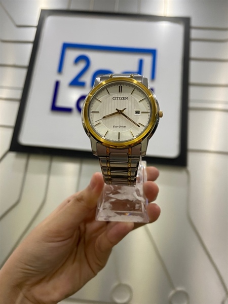 Đồng hồ Citizen Eco-drive CT-AW1216-86A - 42mm - Màu bạc - Ngoại hình: 97% - Body