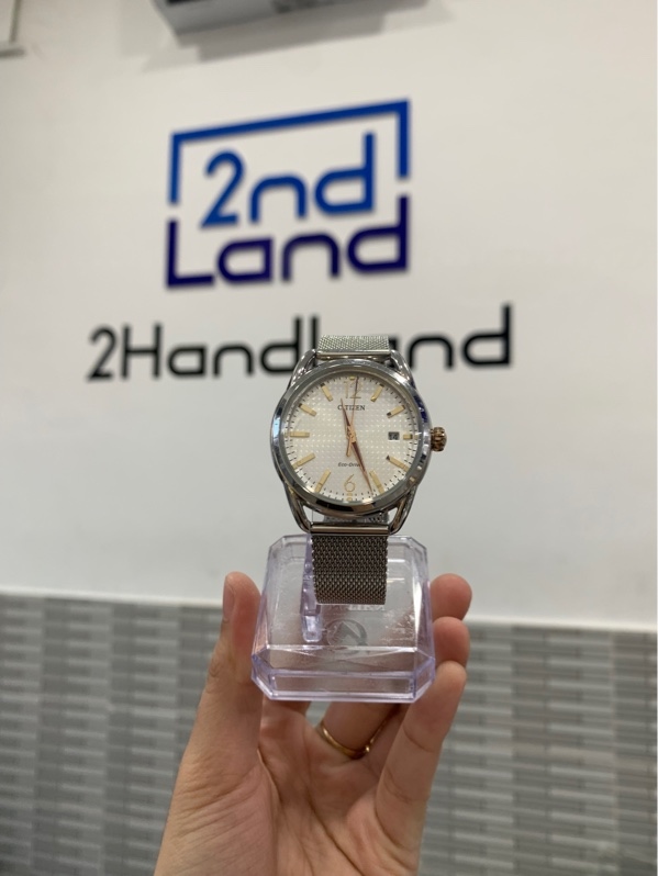 Đồng hồ Citizen Eco Drive FE6088 - Màu bạc - Ngoại hình: 98% - Xước kính 1 đường nhỏ - Box
