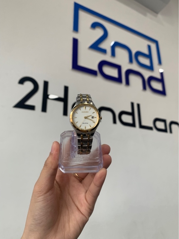 Đồng hồ Citizen EW249454A - Corso White Dial Ladies Watch 32mm - Màu trắng - Ngoại hình: 98% - Fullbox