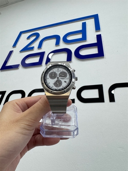 Đồng hồ Citizen Record Eco-Drive AT2541-54A - 33mm - Màu Bạc - Ngoại hình 98% - Body